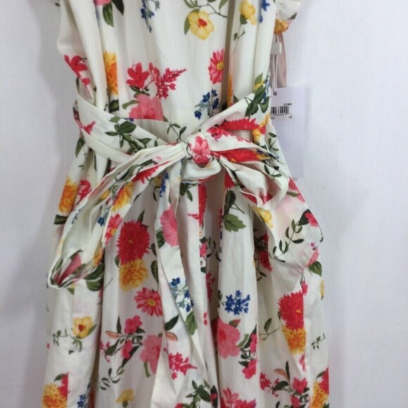 Gal Meets Glam Womens Beverly Ruffle Racerback Floral Sleeveless Jumpsuit 12 NWT - Picture 3 of 16